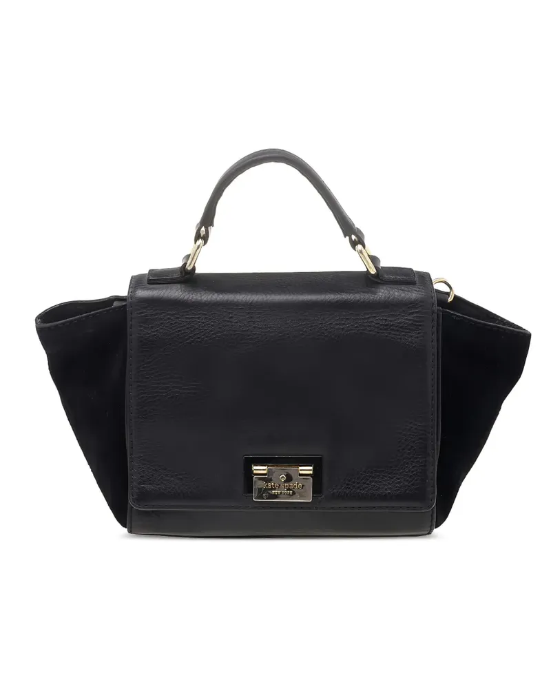 Kate Spade Magnolia Park Tasche aus Wildleder - Schwarz Schwarz