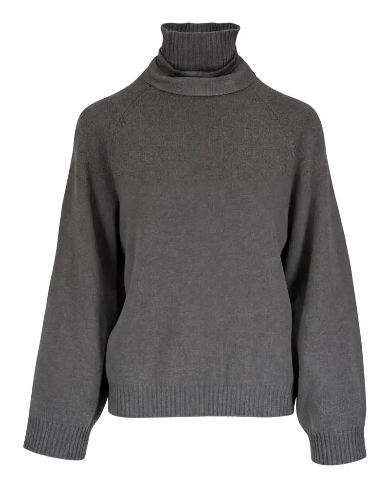Brunello Cucinelli roll-neck raglan-sleeve sweater - Grün Grün