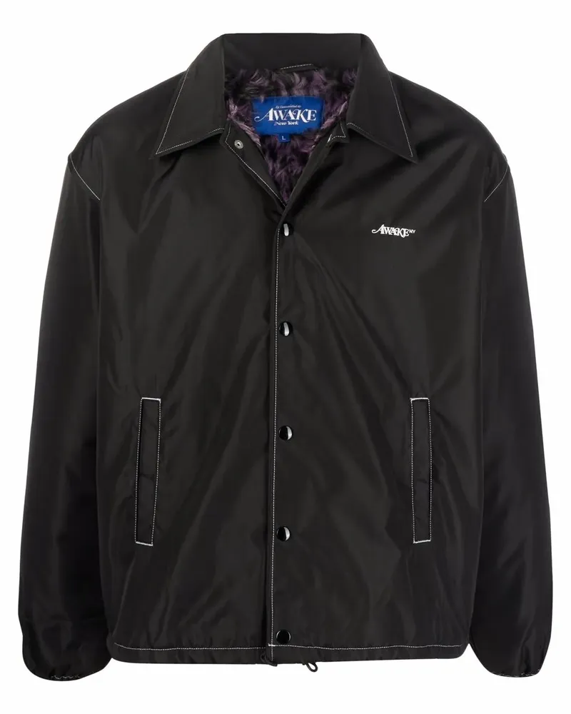 AWAKE NY Jacke mit Logo-Stickerei - Schwarz Schwarz