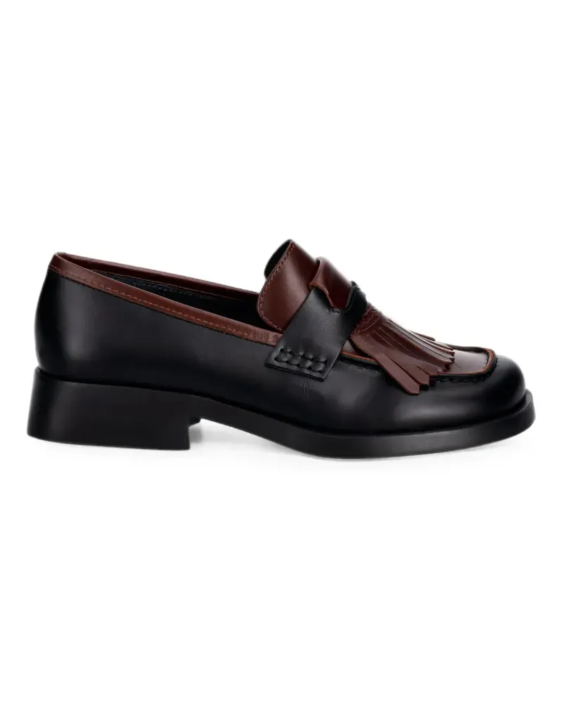 Camper Twins kiltie loafers - Schwarz Schwarz