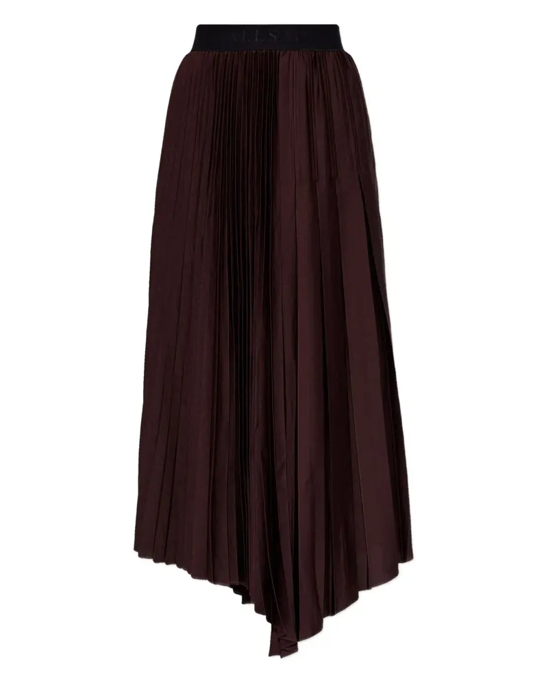 AllSaints Asymmetrischer Jax Faltenrock - Rot Rot