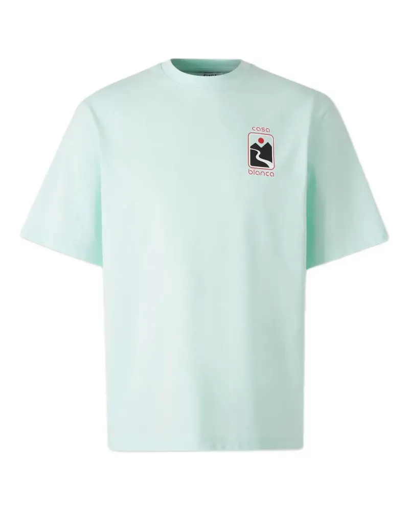 Casablanca Paris T-Shirt mit Print - Grün Grün