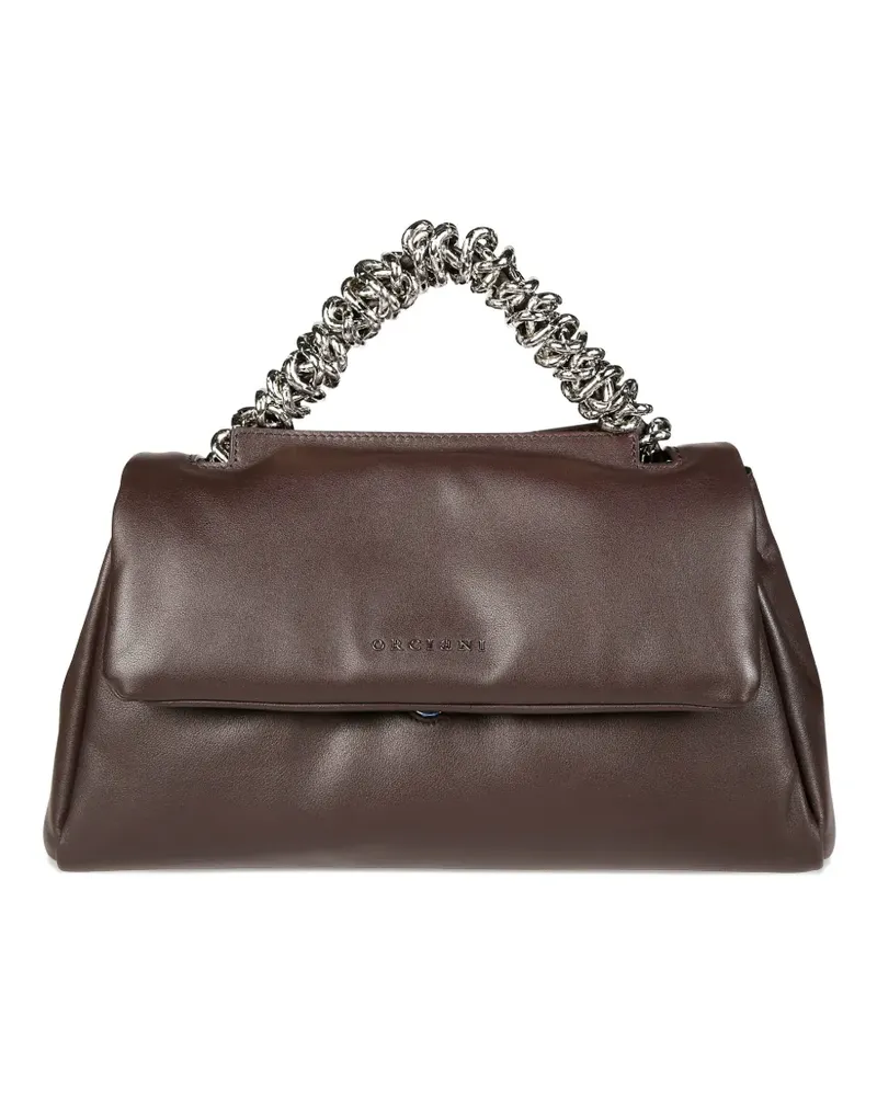 Orciani Sveva Longuette Tote Bag mit Kettenhenkel - Braun Braun
