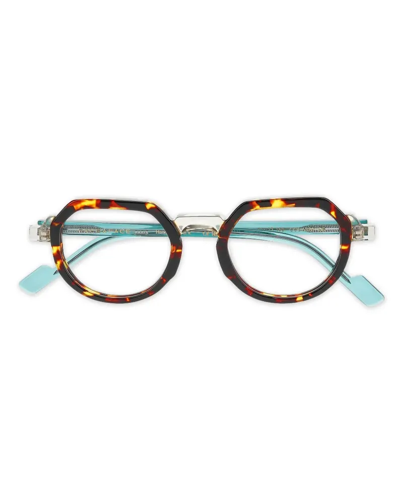 Face à Face geometric-frame Flicker1 glasses - Braun Braun