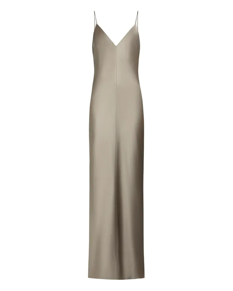 12 STOREEZ Maxikleid mit Spaghettiträgern - Braun Braun