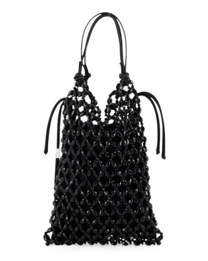 STAUD Karla Tote Bag mit Perlen - Schwarz Schwarz