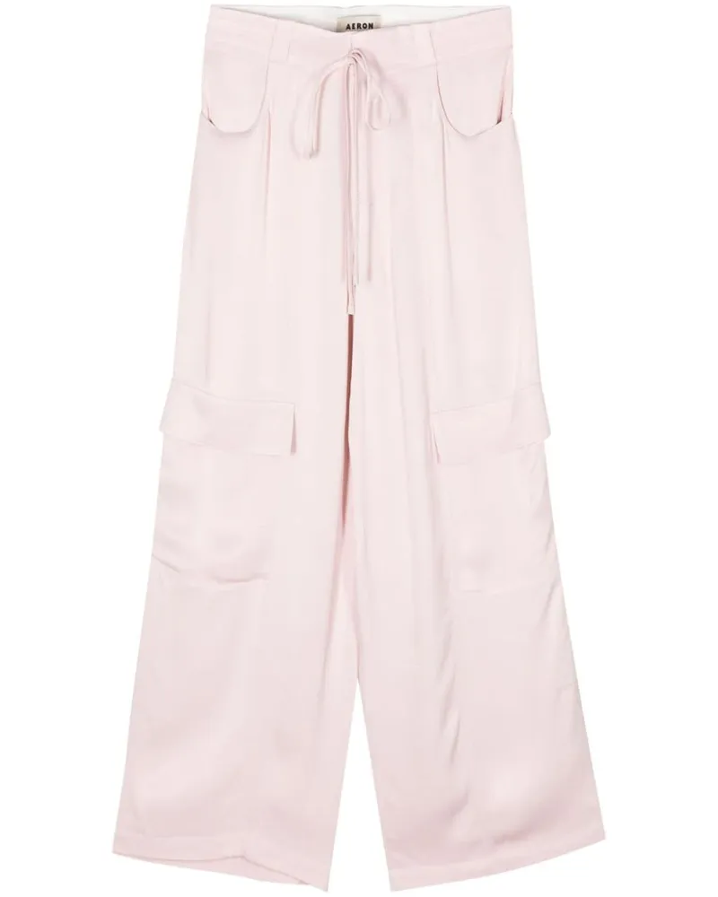 AERON Opal Cargohose mit weitem Bein Rosa