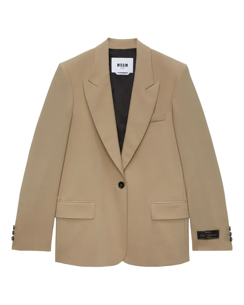 MSGM Sakko mit steigendem Revers - Nude Nude