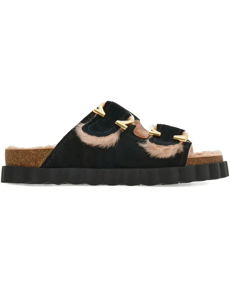 Ferragamo Sandalen mit Gancini-Schnalle - Schwarz Schwarz