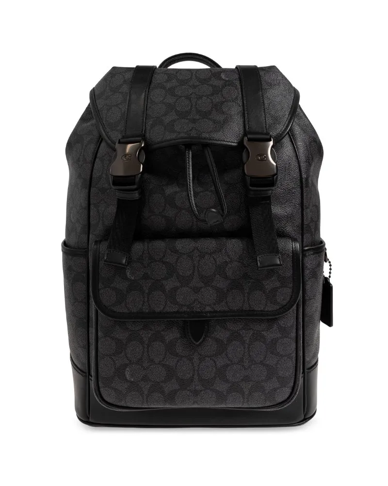 Coach Rucksack mit Logo-Print - Grau Grau