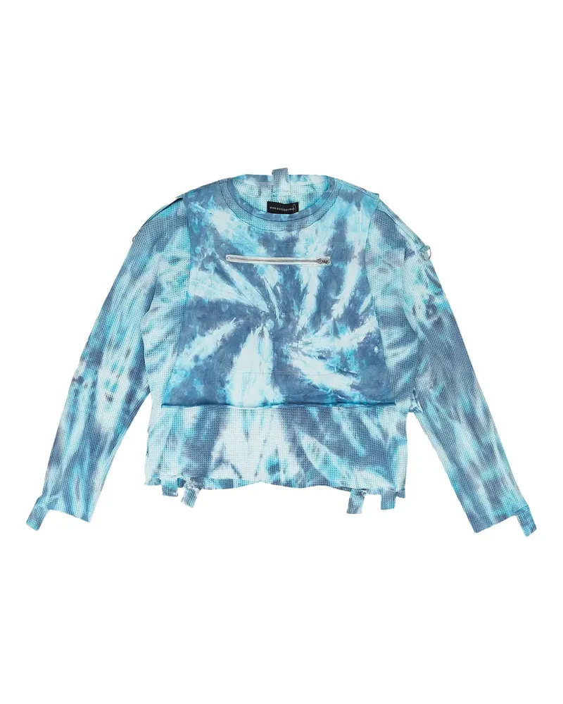 WHO DECIDES WAR Sweatshirt im Layering-Look - Blau Blau