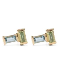 Aliita 18kt Tu Y Yo Gelbgoldohrringe mit Aquamarin Gold