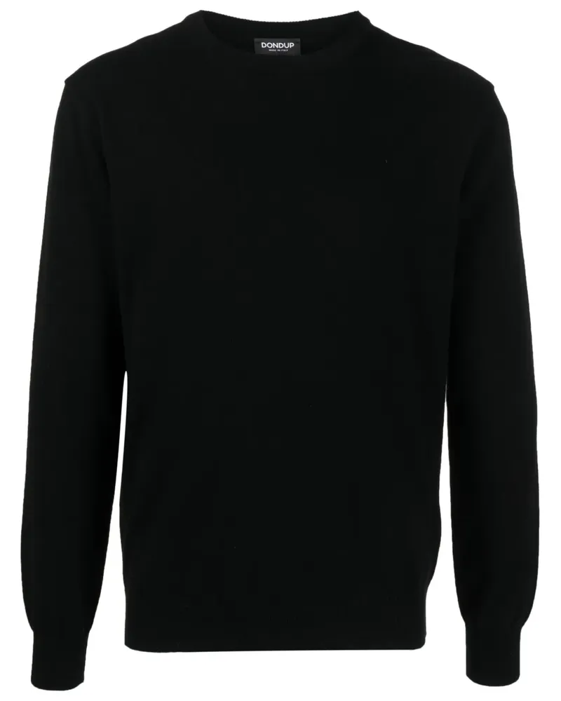 Dondup Fein gestrickter Pullover - Schwarz Schwarz