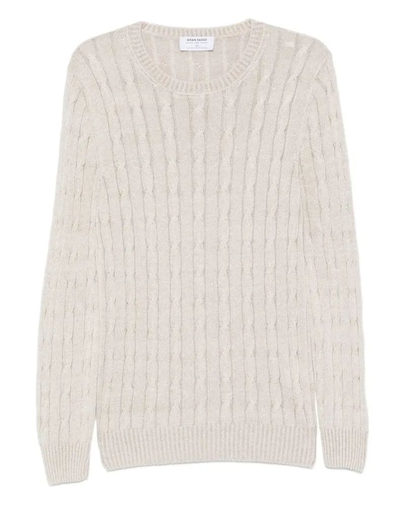 Gran Sasso Pullover mit Rundhalsausschnitt - Nude Nude