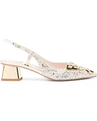 Sophia Webster Bibi Butterfly Slingback-Pumps Gold