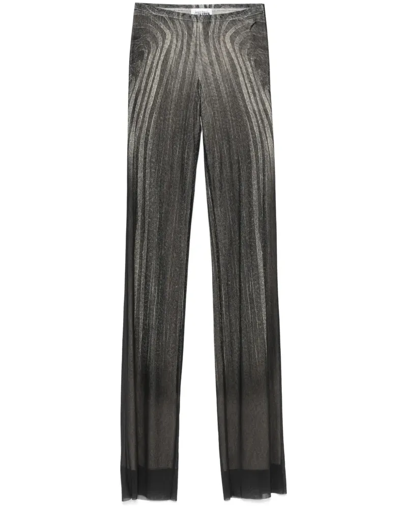 Jean Paul Gaultier Hose mit Spiral-Print - Schwarz Schwarz