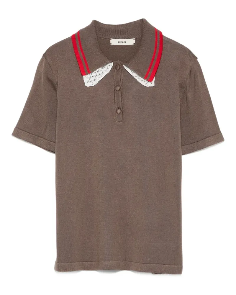 SIEDRES Kurzärmeliges Poloshirt - Braun Braun