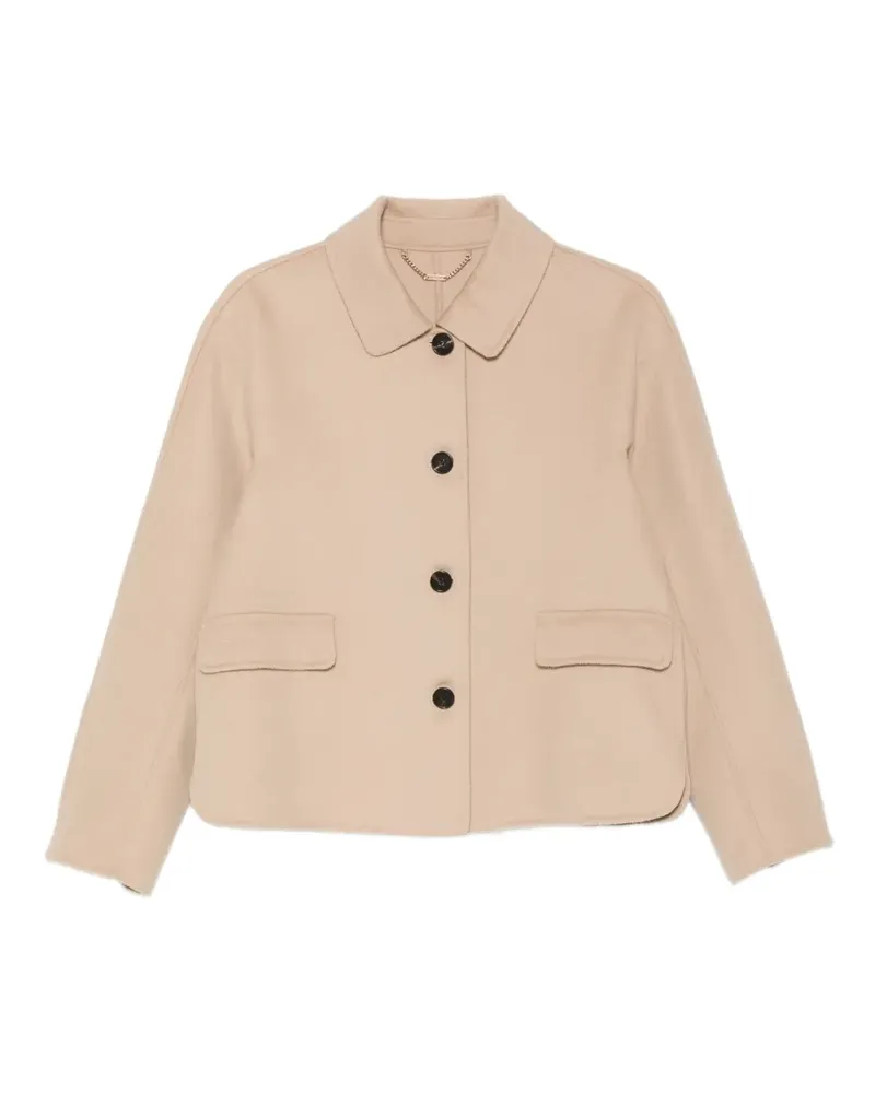 Mabrun Demi Jacke mit geknöpftem Kragen - Nude Nude