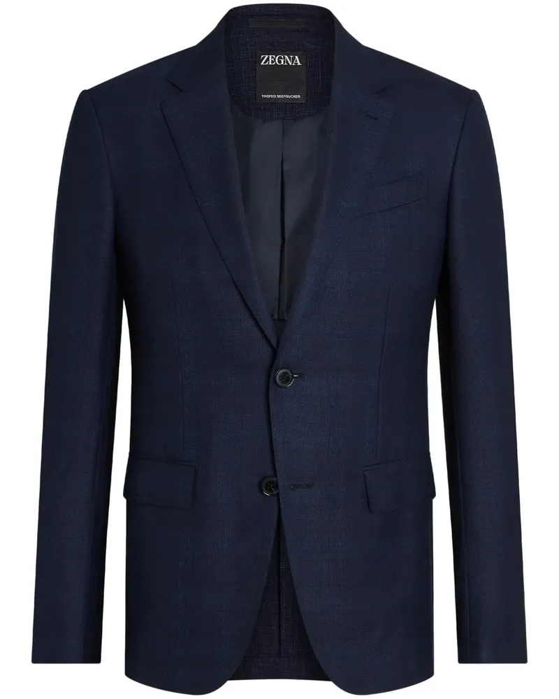 Ermenegildo Zegna Trofeo Seersucker-Blazer - Blau Blau