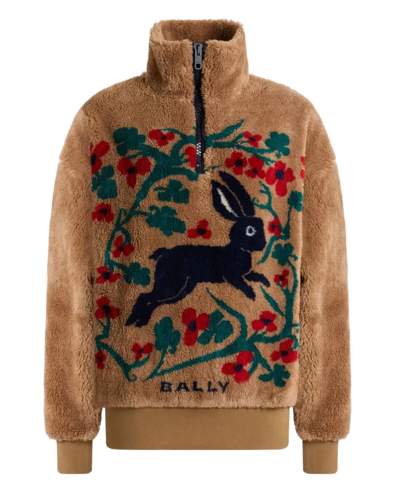 Bally Sweatshirt mit Hasen-Print - Braun Braun