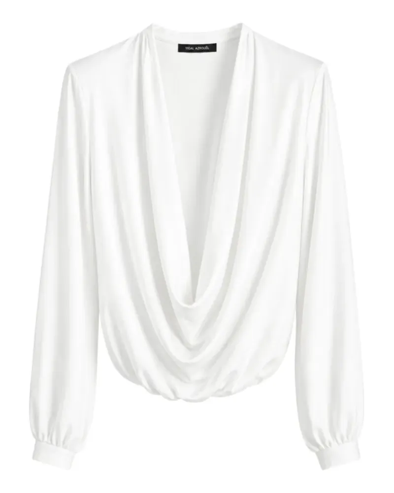 Yigal Azrouel Drapierte Victoria Bluse - Weiß Weiß