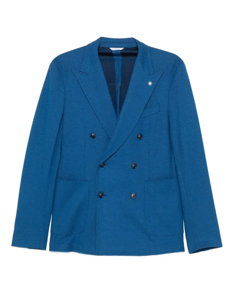 Manuel Ritz double-breasted blazer - Blau Blau