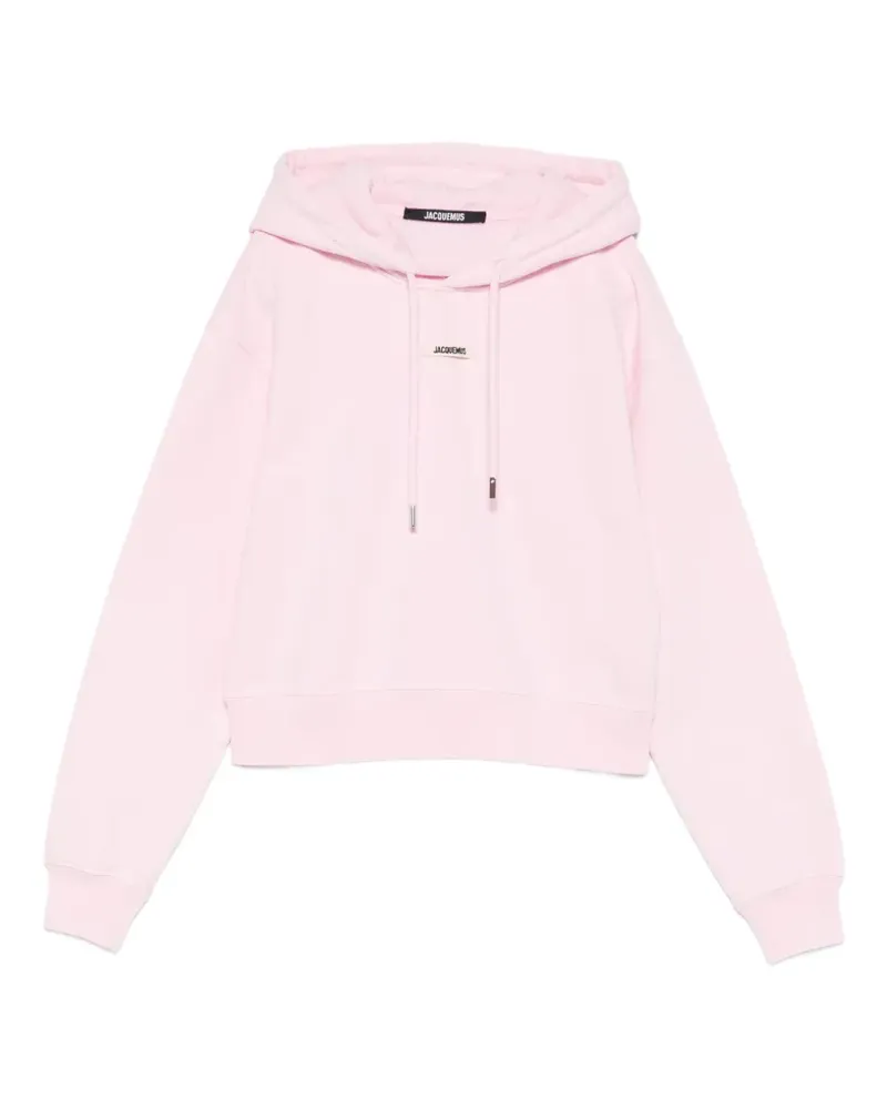 Jacquemus Cropped-Hoodie - Rosa Rosa