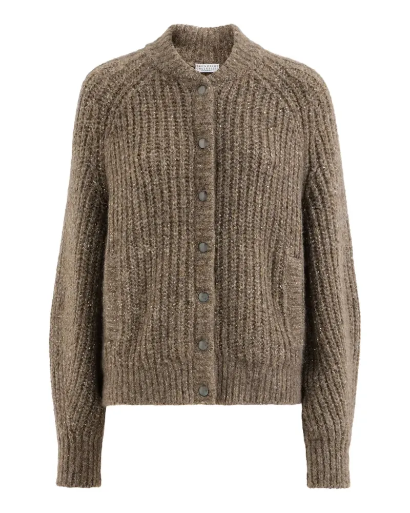 Brunello Cucinelli Cardigan mit Pailletten - Braun Braun