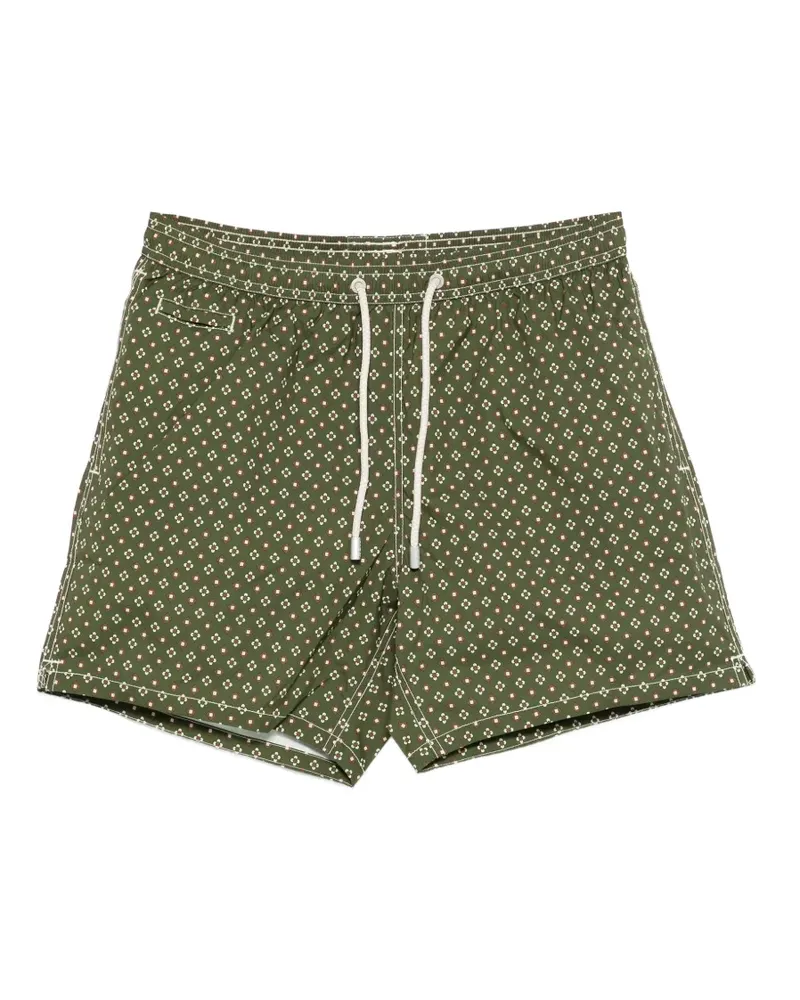 MC2 Saint Barth Gemusterte Lighting Badeshorts - Grün Grün