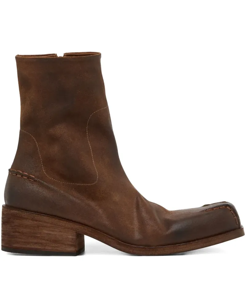 Marsèll Knöchelhohe Lederstiefel - Braun Braun