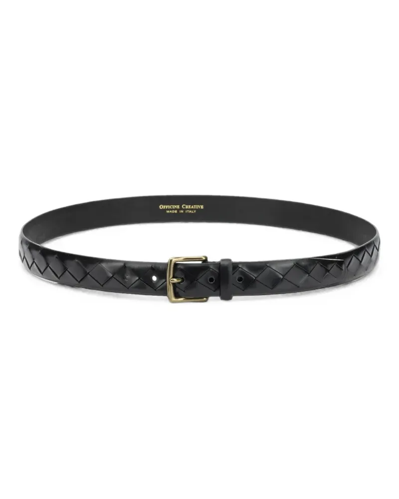 Officine Creative Italia woven leather belt - Schwarz Schwarz
