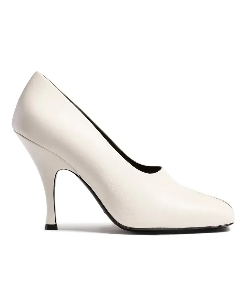 KHAITE Eva Peeptoe-Pumps - Weiß Weiß