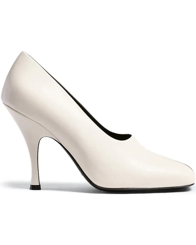 KHAITE Eva Peeptoe-Pumps - Weiß Weiß