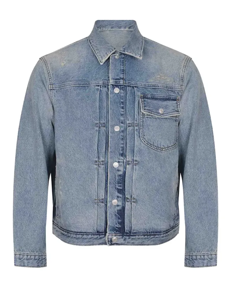 Cycle Roby distressed denim jacket - Blau Blau
