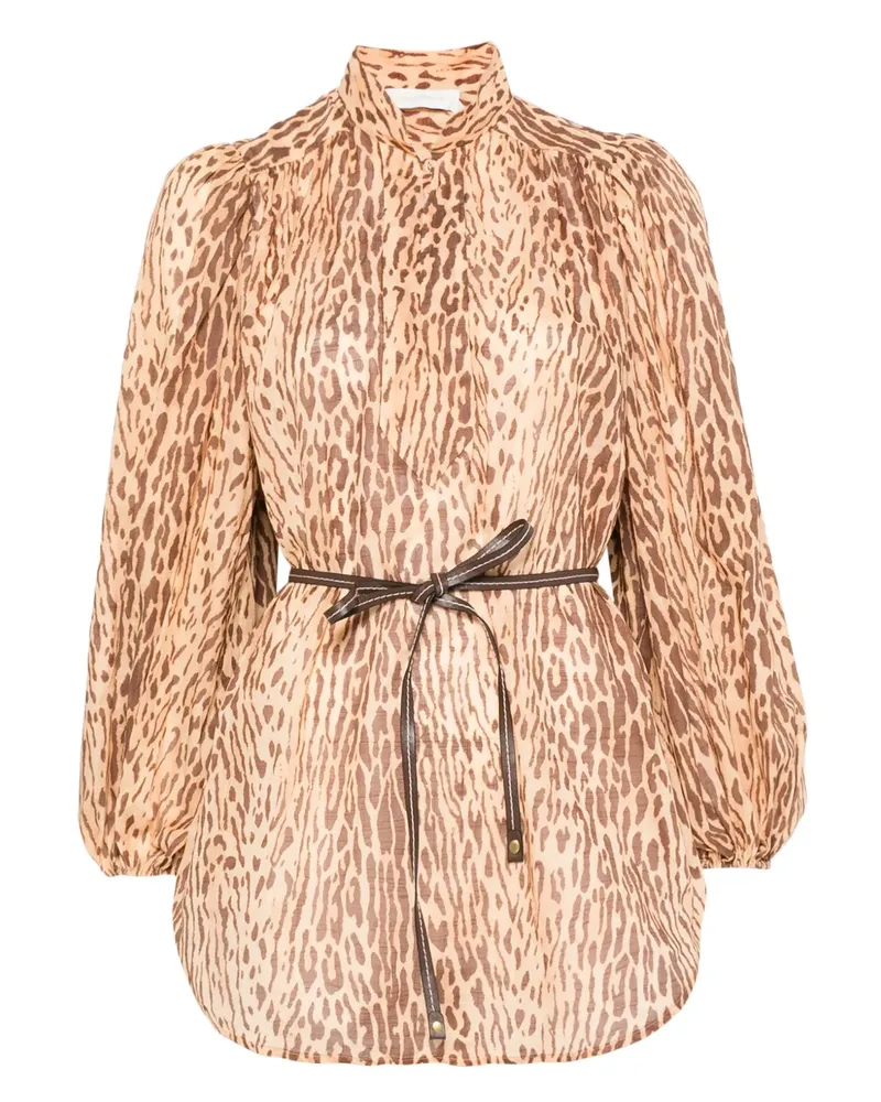 Zimmermann Cascadian Bluse - Nude Nude