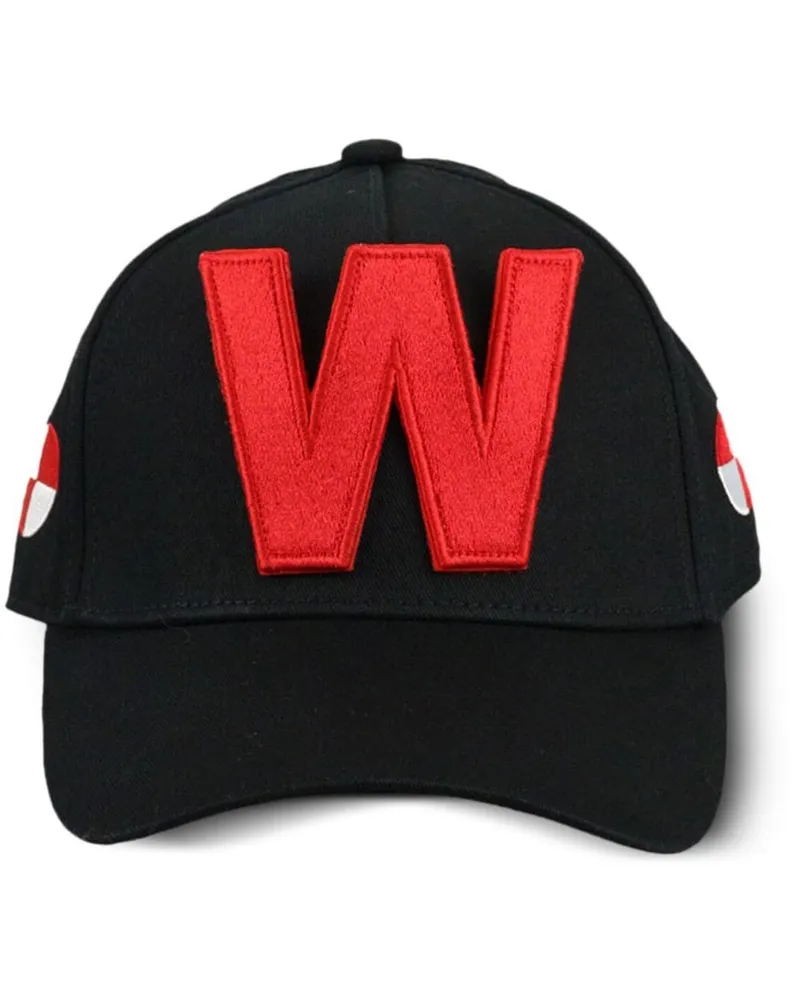 Walter van Beirendonck Baseballkappe mit W-Stickerei Schwarz