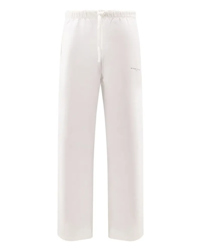 IH NOM UH NIT cotton track pants - Nude Nude