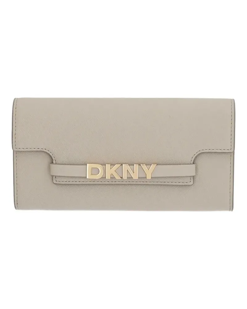 DKNY logo-lettering wallet - Nude Nude