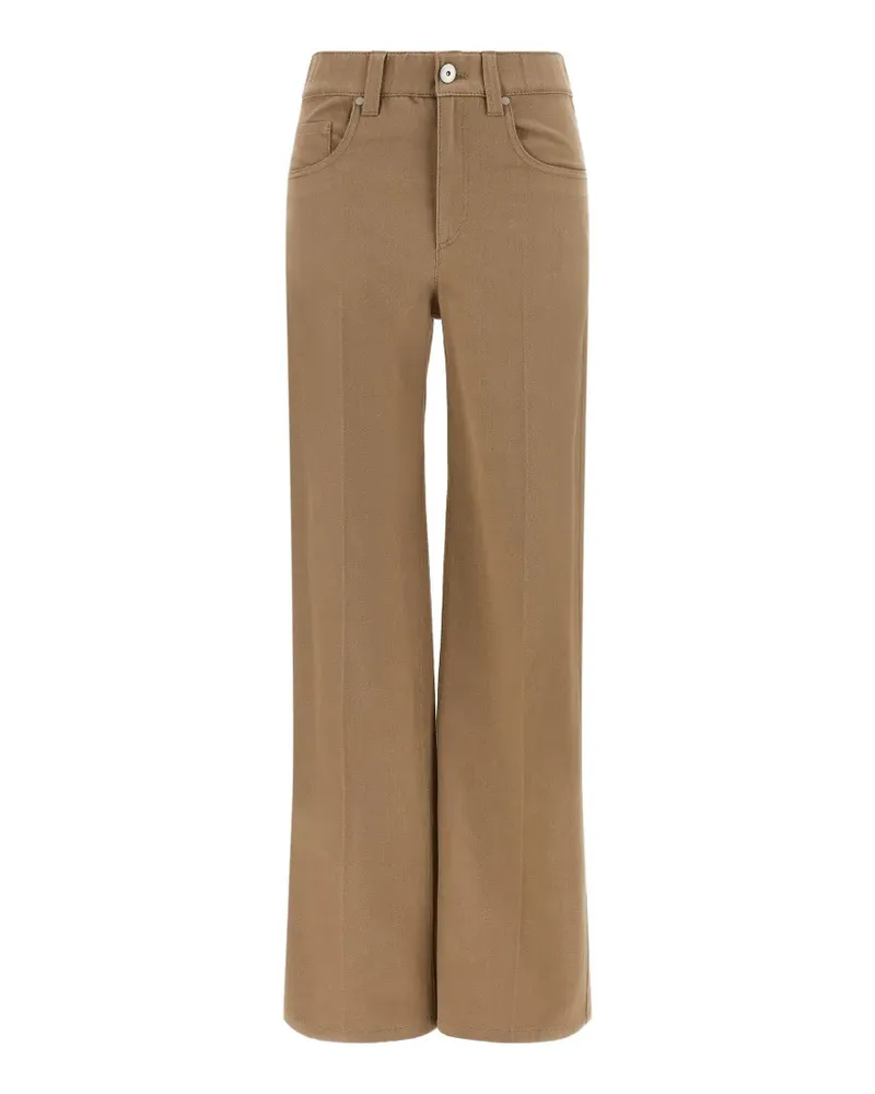 Brunello Cucinelli Monili detail straight-leg jeans - Nude Nude