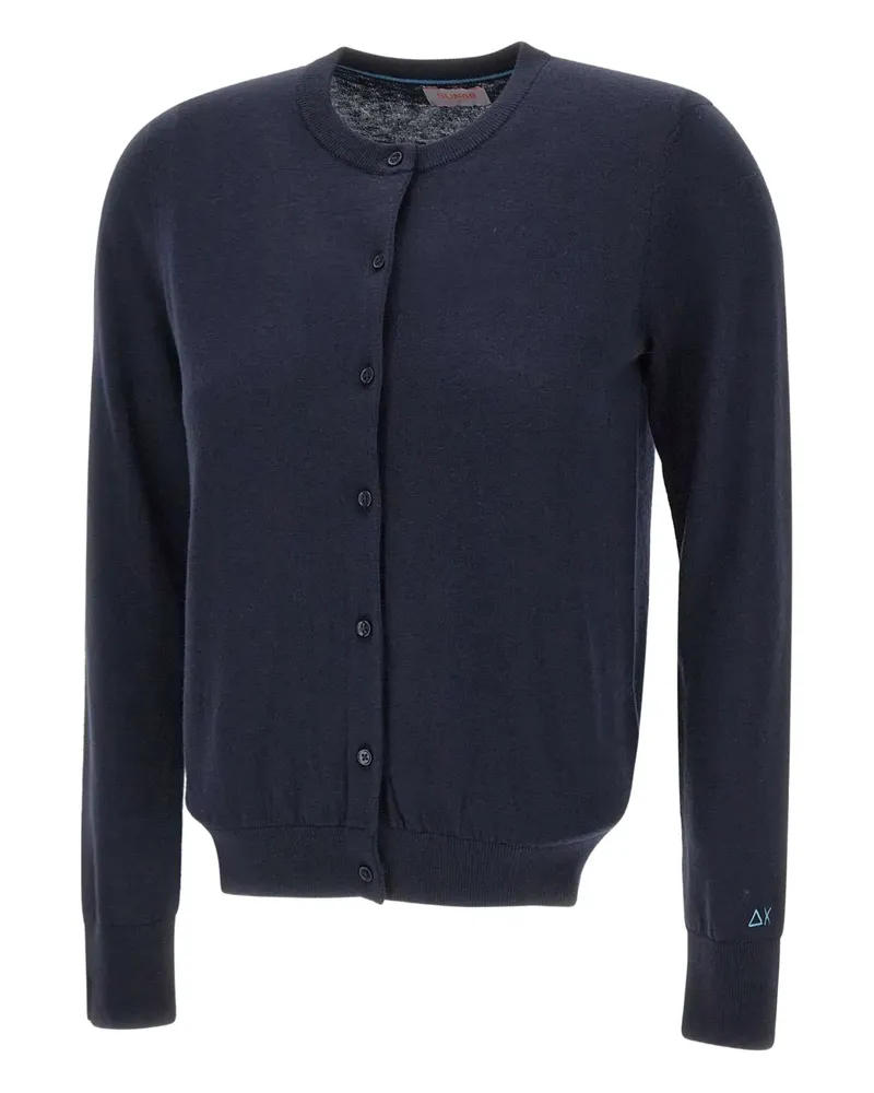 Sun68 Cardigan mit Knöpfen - Blau Blau