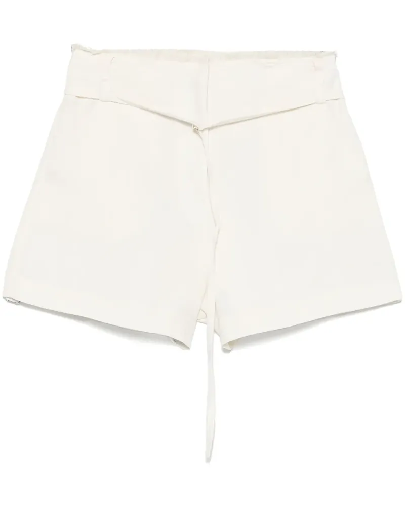 Patrizia Pepe Shorts aus Slub - Nude Nude