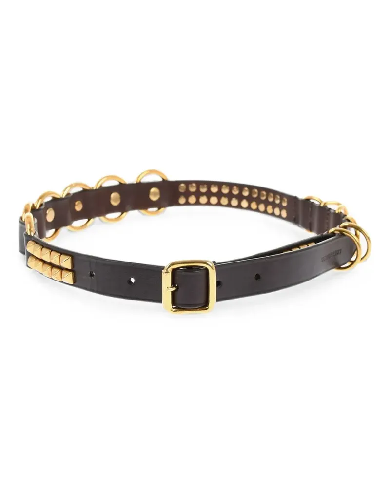 Dsquared2 stud-embellished leather belt - Braun Braun