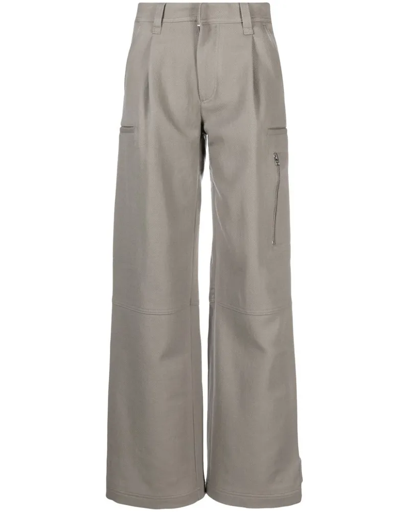 AMI Paris Hose mit weitem Bein - Grau Grau