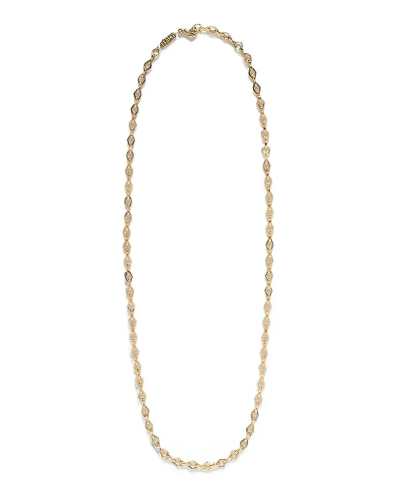 AZLEE lozenge link necklace - Gold Gold