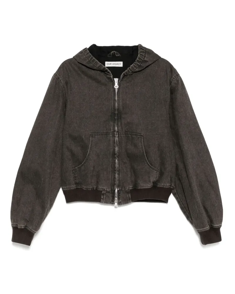Our Legacy Bank Hoodie - Schwarz Schwarz
