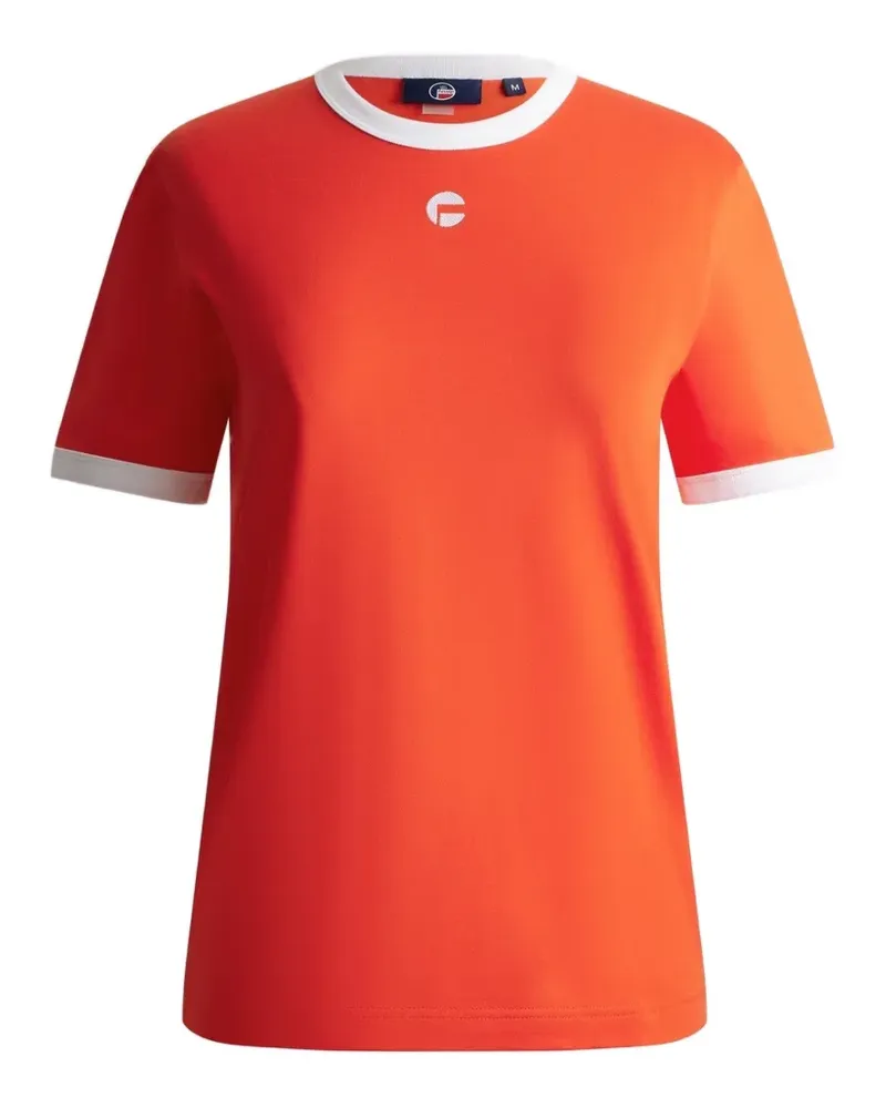 FUSALP Tanixa contrast-trims T-shirt - Orange Orange