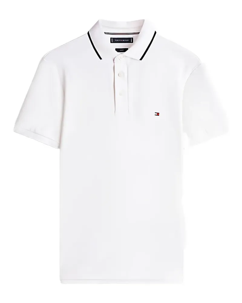 Tommy Hilfiger tipped slim-fit polo shirt - Weiß Weiß