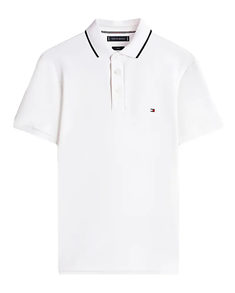 Tommy Hilfiger tipped slim-fit polo shirt - Weiß Weiß