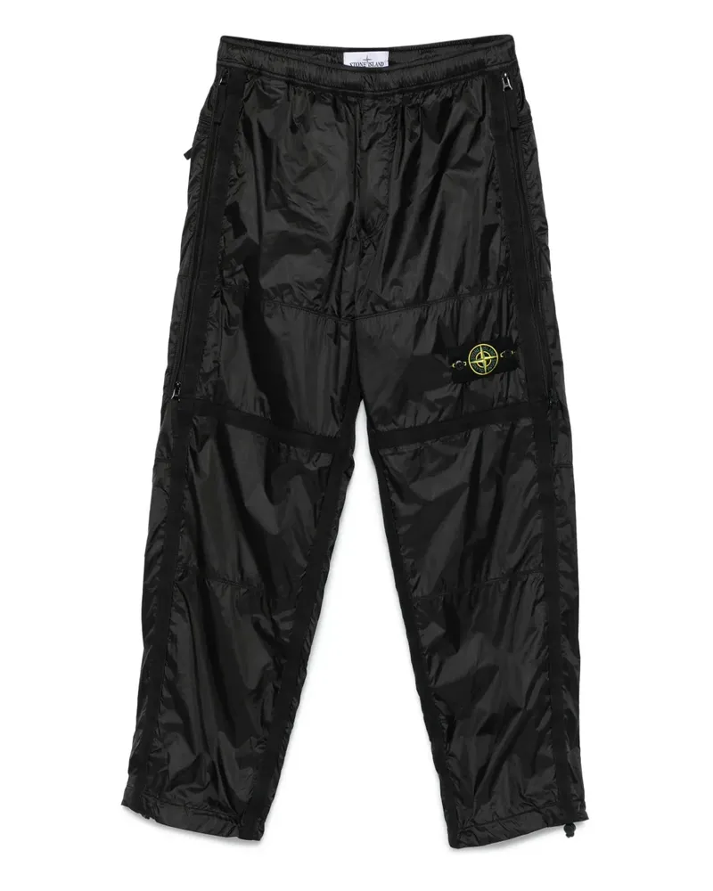 Stone Island Hose mit Reißverschlussdetail - Schwarz Schwarz