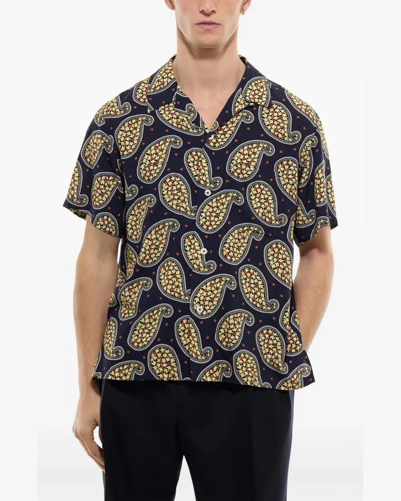 FURSAC T-Shirt mit Paisley-Print - Blau Blau